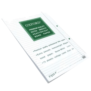 דפדפת בודדת אוקספורד A4 שורה|חשבון