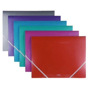 תיקיית גומי A4 מפלסטיק צבעים שונים