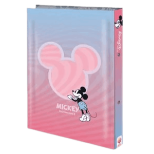 קלסר טבעות פוליו מיקי ורוד