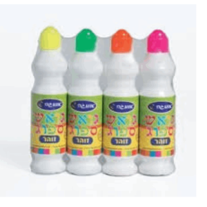 גואש ספוג צבעים זוהרים