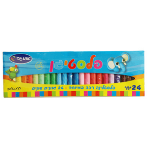 פלסטלינה 24 צבעים אומגה