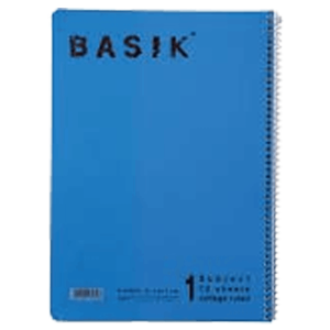 מחברת בודדת ספירלה A4 נושא 1 שורה/משובץ בייסיק