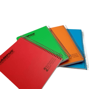 מחברת בודדת ספירלה שורה/משובץ 2 נושאים גודל A5