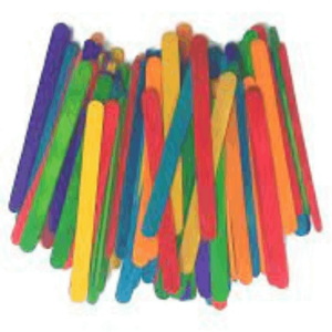 120 יחידות מקלות ארטיק צבעוני